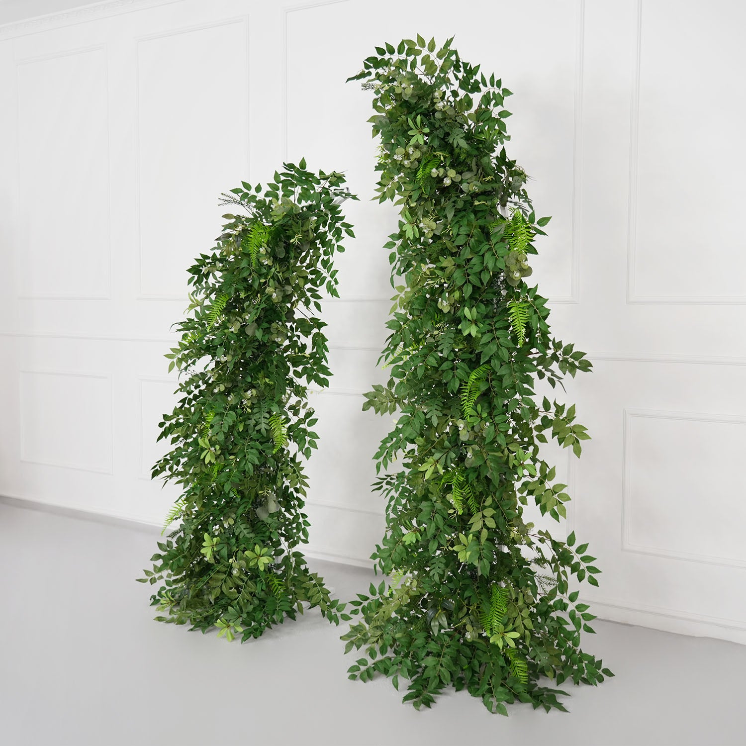 Uflower Green Leaf Horn Arch Wedding Party Backdrop Decor